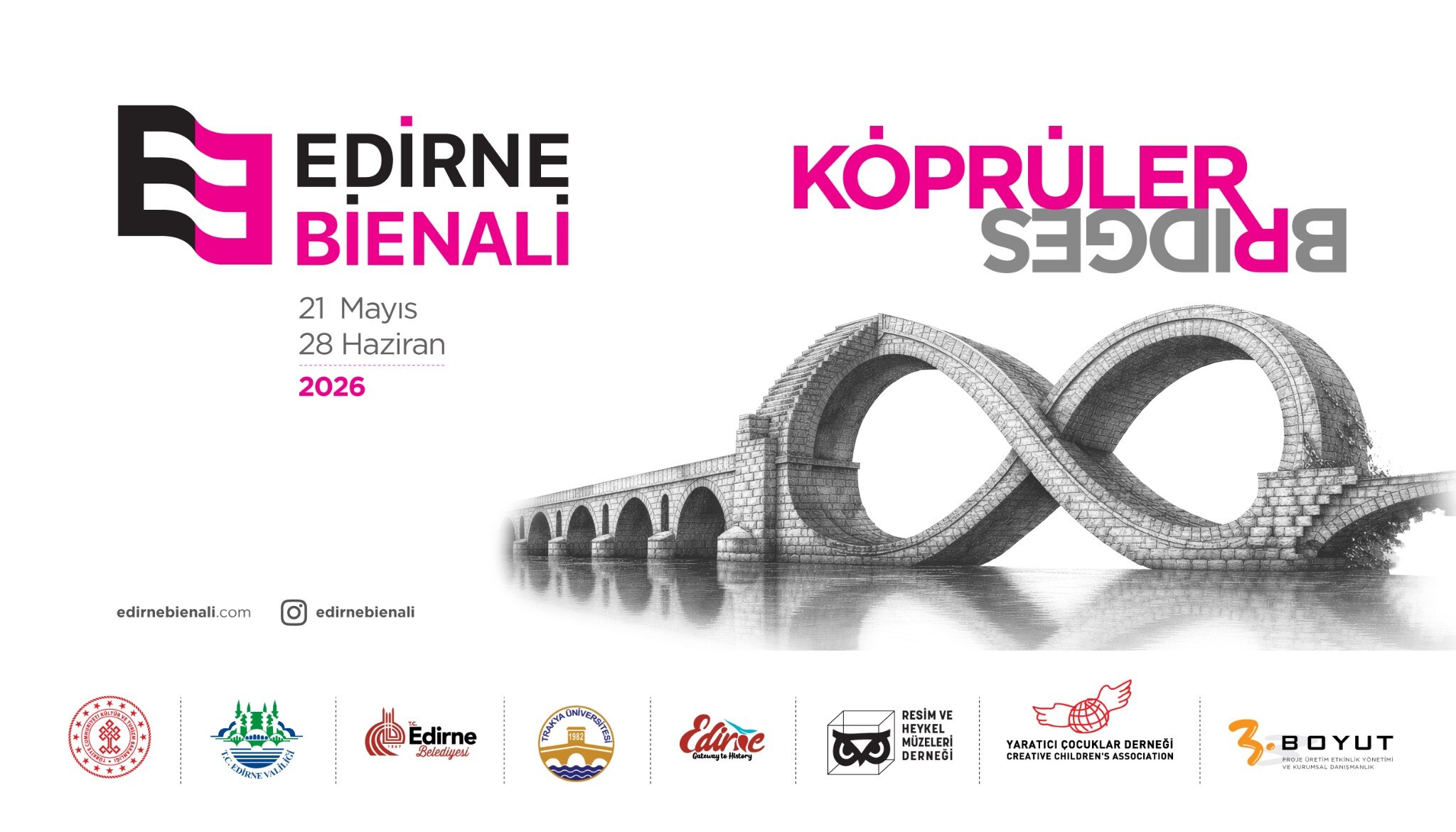 Edirne Bienali Köprüler Bridges billboard çalışması
