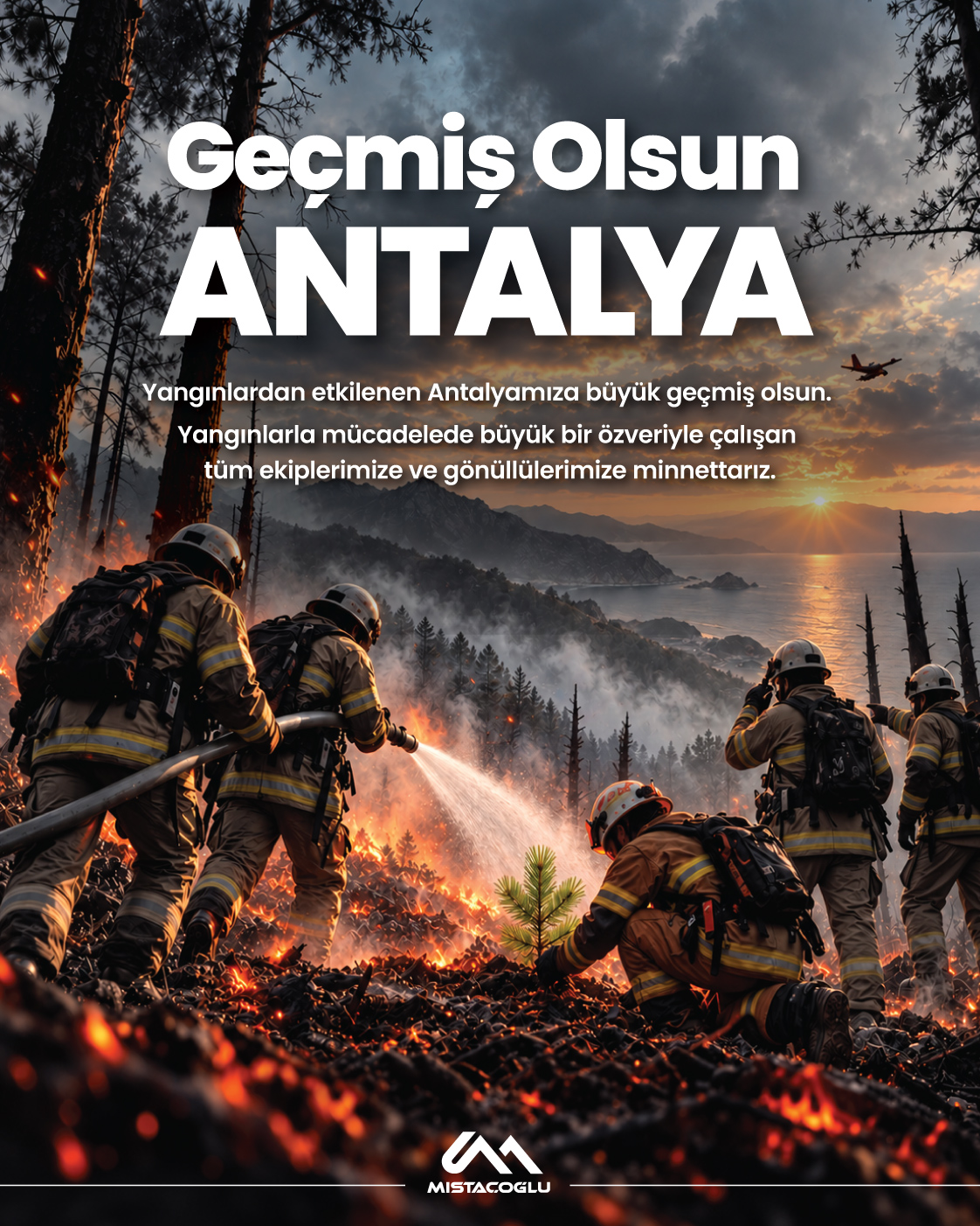 Antalya yangınları iletişim çalışması