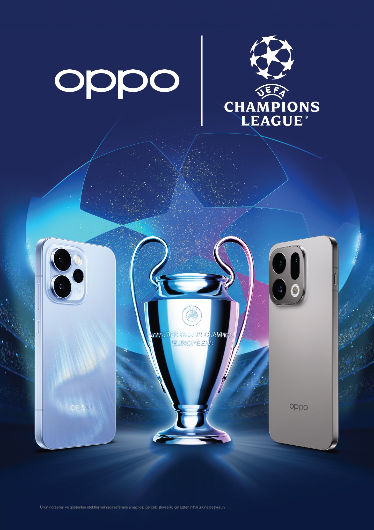 OPPO UEFA Champions League kupa çalışması